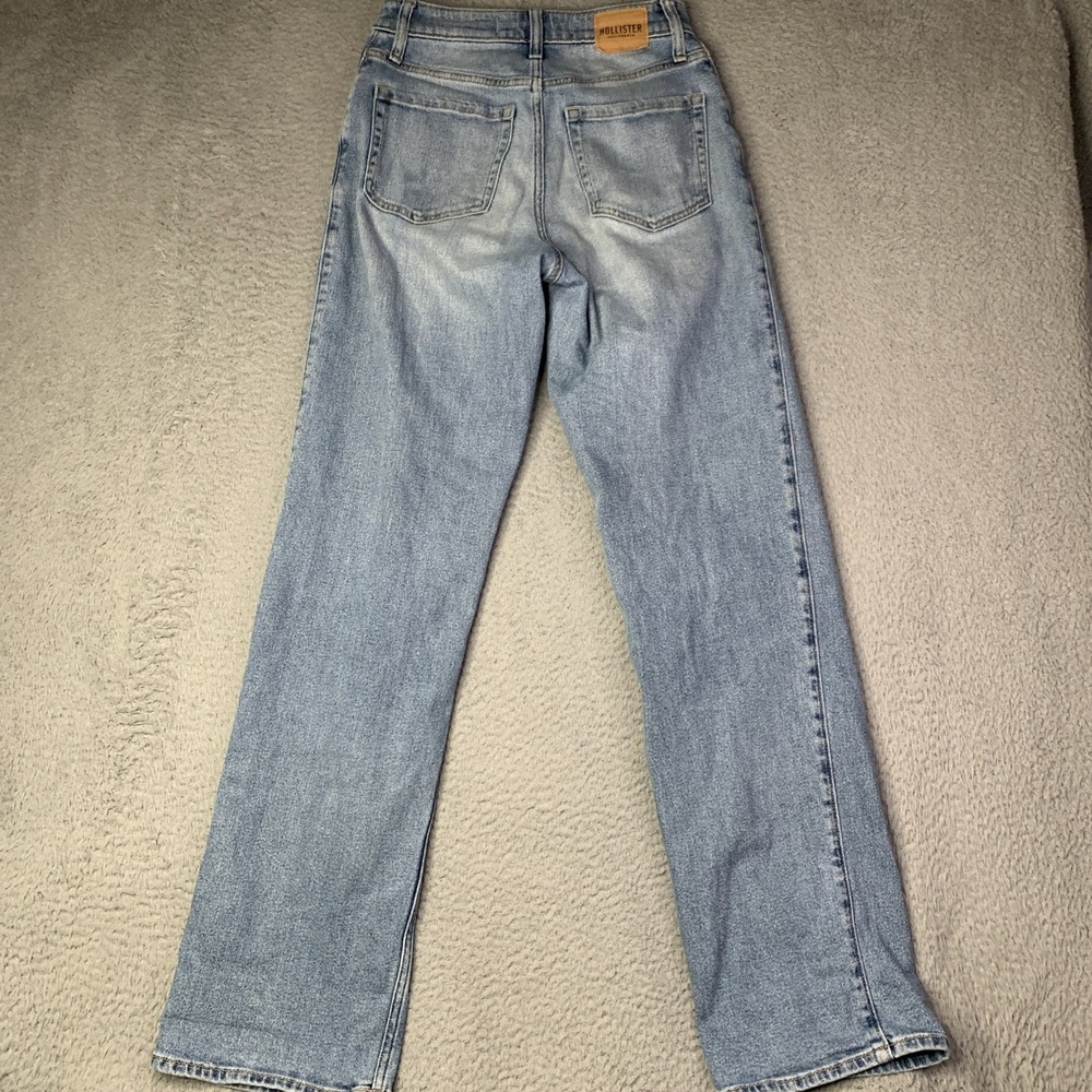 Hollister Ultra High Rise Dad Jean Women's size 27x32 Blue Denim - Picture 10 of 14
